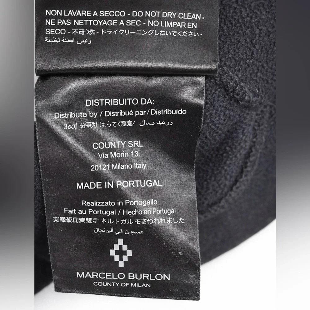 Marcelo Burlon County of Milan Tiger Graphic Sweatshirt DressXS Black Streetwear - Picture 9 of 10